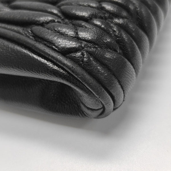 Matelassé Quilted Lambskin Black