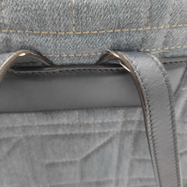 GG Marmont Small Quilted Denim Blue
