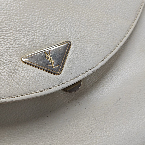 Calfskin Shoulder Bag White