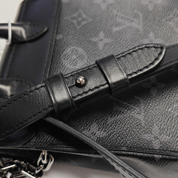 STEAMER Extra Small Monogram Coated Canvas Black