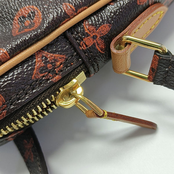 DANUBE MM Monogram Coated Canvas Brown