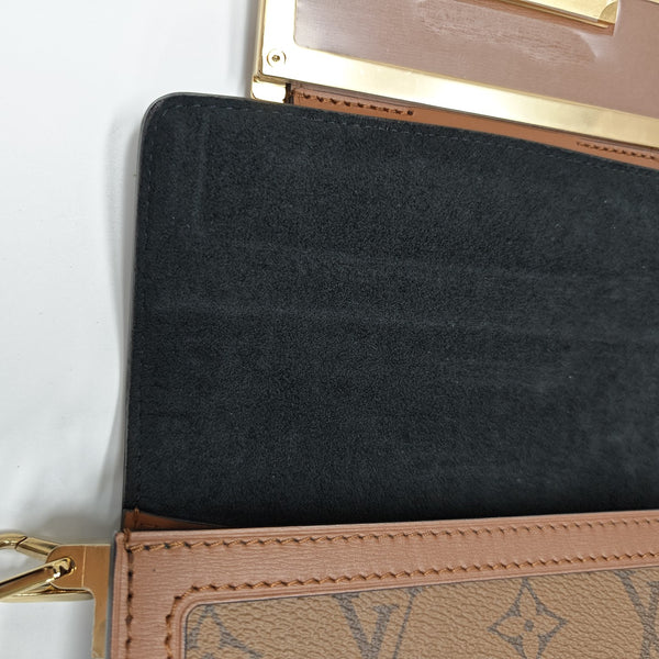 DAUPHINE Mini Monogram Coated Canvas Brown