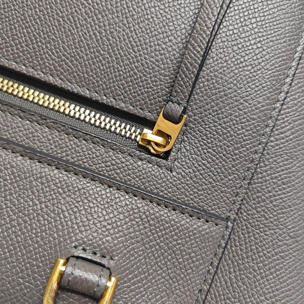 BELT Micro Calfskin Gray