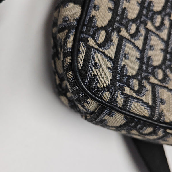 Oblique Fabric Shoulder Bag Beige