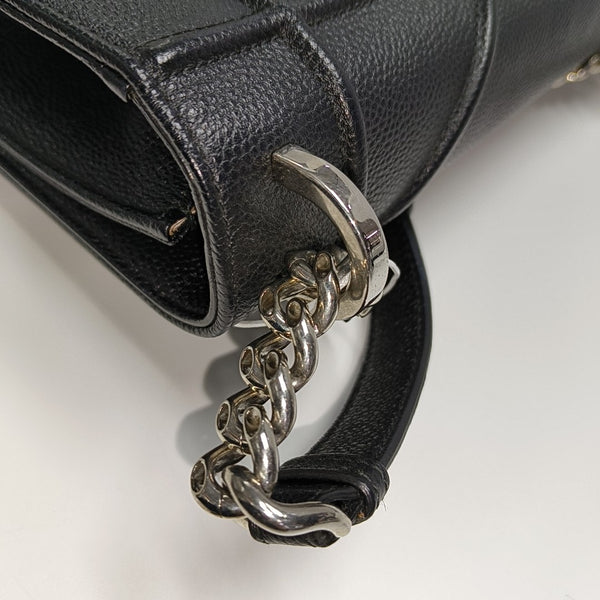 Diorama Medium Cannage Calfskin Black