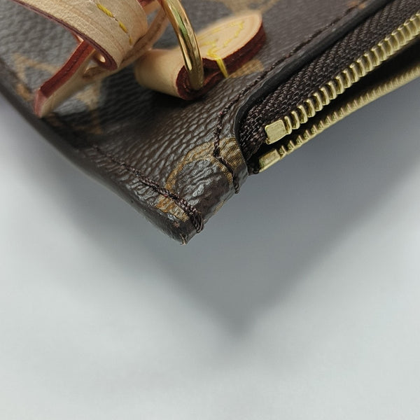 NEVERFULL MM Monogram Coated Canvas Brown