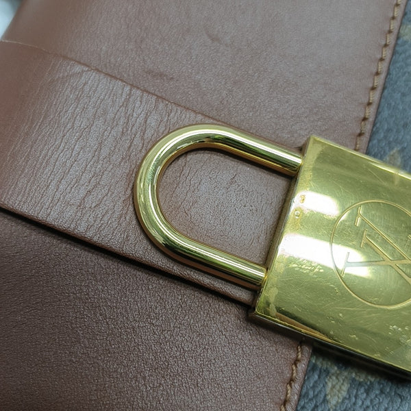 LOCKY BB Monogram Coated Canvas Brown