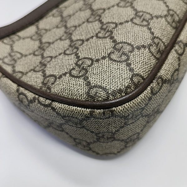 Ophidia Small Monogram Coated Canvas Beige