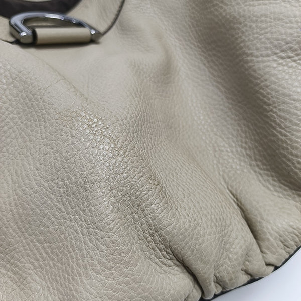 D Gold Monogram Calfskin Beige