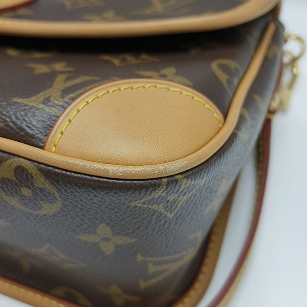 DIANE Monogram Coated Canvas Brown