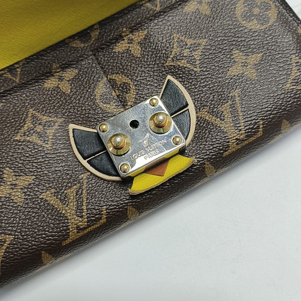 SARAH Monogram Coated Canvas Multicolor Wallet