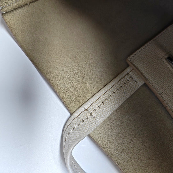 HORIZONTAL CABAS Calfskin White