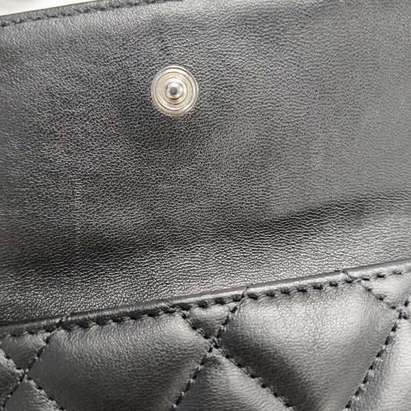 Quilted Lambskin Wallet Black
