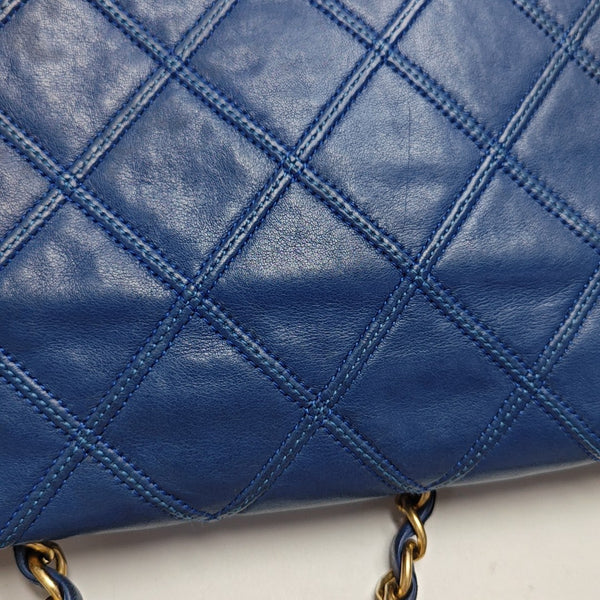 Quilted Calfskin Blue