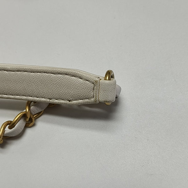 Quilted Lambskin White