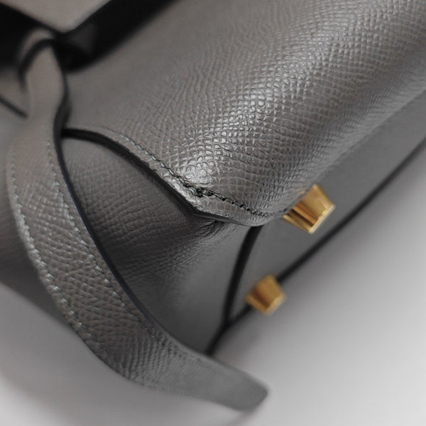 BELT Mini Calfskin Gray
