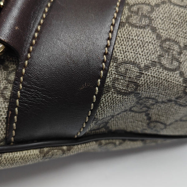 Monogram Coated Canvas Crossbody Bag Black