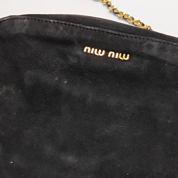 Suede Shoulder Bag Black