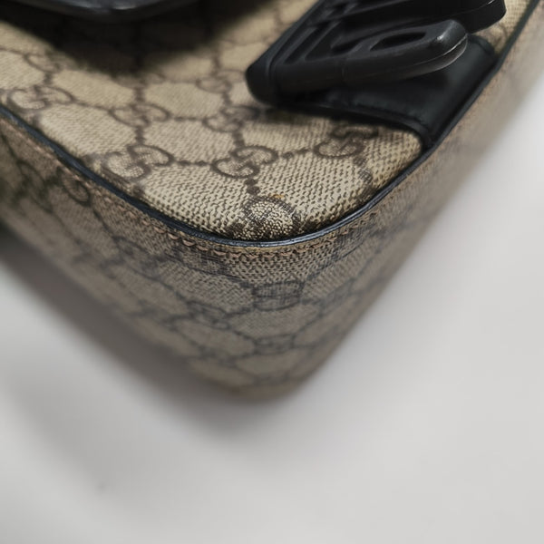 Monogram Coated Canvas Shoulder Bag Beige