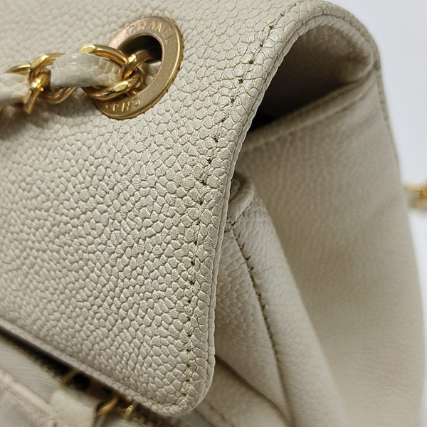 Quilted Grained Calfskin White