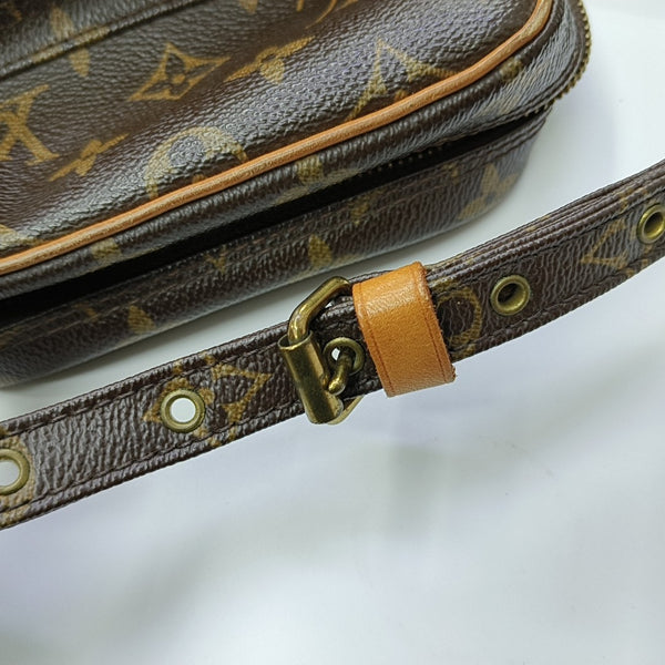 AMAZON Monogram Coated Canvas Brown