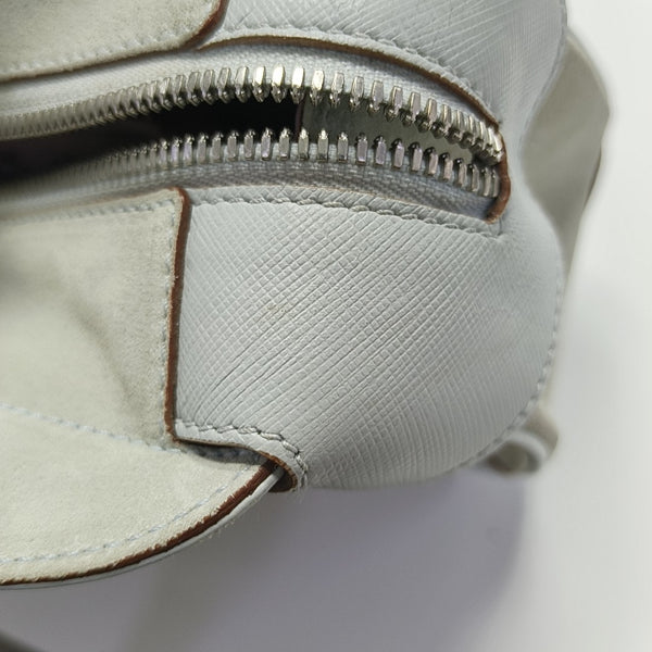Suede Top Handle Bag Blue