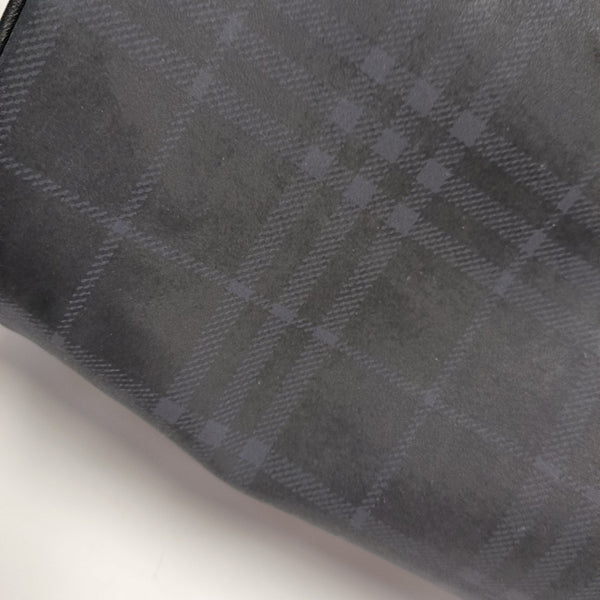 Coated Canvas Top Handle Bag Black