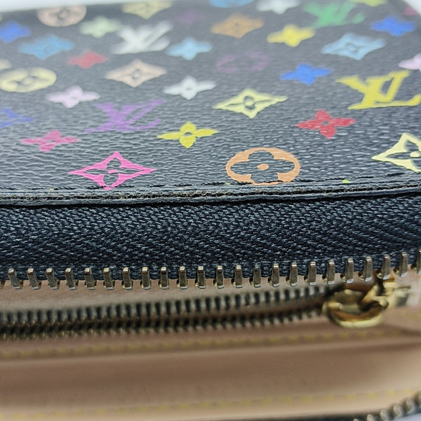 LV × TM ZIPPY Monogram Coated Canvas Black Wallet