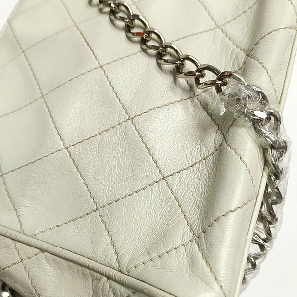 Quilted Lambskin White