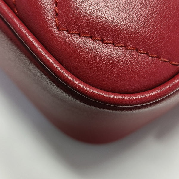 GG Marmont Super Mini Quilted Calfskin Red