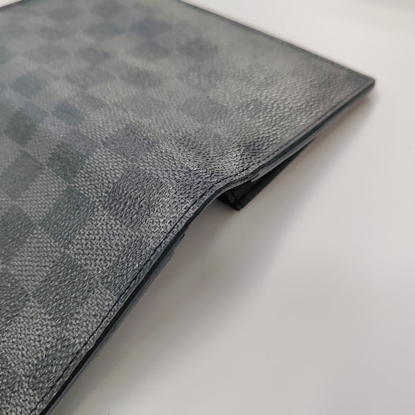 BRAZZA Damier Graphite Coated Canvas Black Wallet