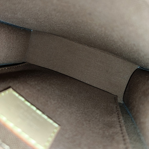 SAC PLAT Mini Monogram Coated Canvas Brown