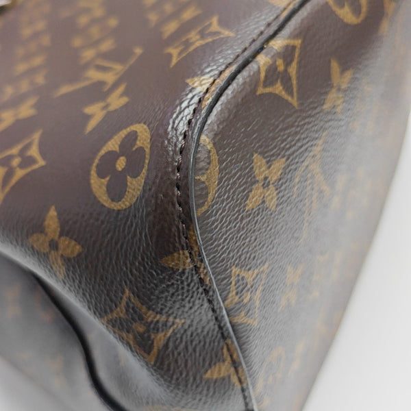 NÉONOÉ MM Monogram Coated Canvas Brown