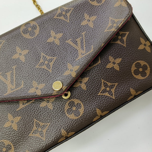 FÉLICIE Monogram Coated Canvas Brown