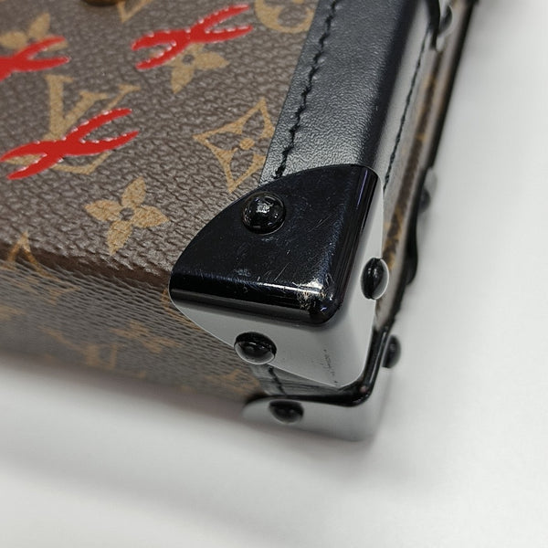 PETITE MALLE Monogram Coated Canvas Brown