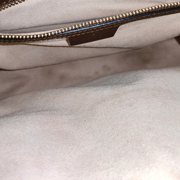Horsebit 1955 Small Coated Canvas Beige