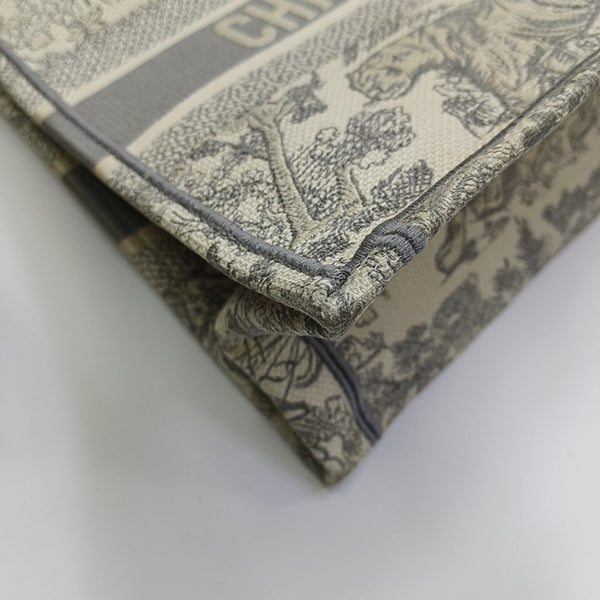 Book Tote Medium Fabric Gray