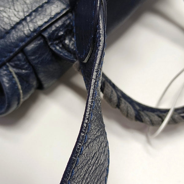 Authenticated pre-owned Classic Metallic Edge City Calfskin Blue - Backpack at Looply
