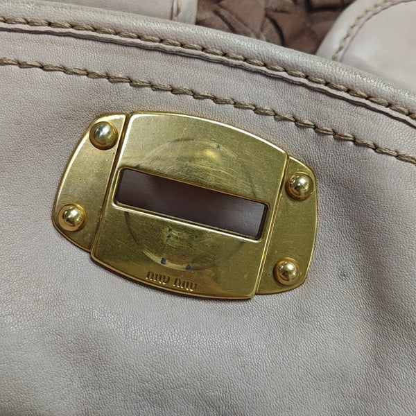 Suede Shoulder Bag Beige
