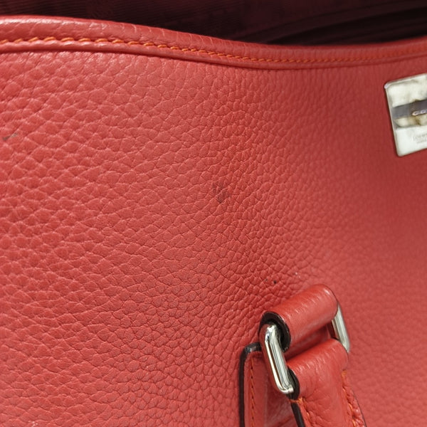 Calfskin Shoulder Bag Red