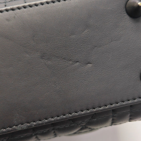 Lady Dior Small Cannage Calfskin Black
