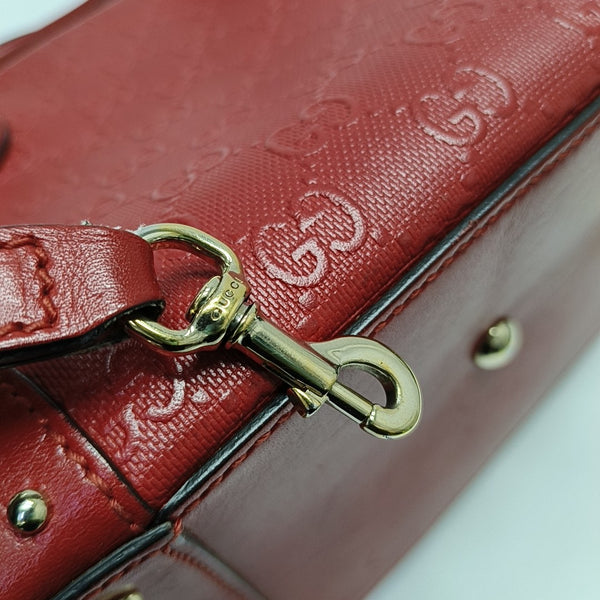 Microguccissima Calfskin Red