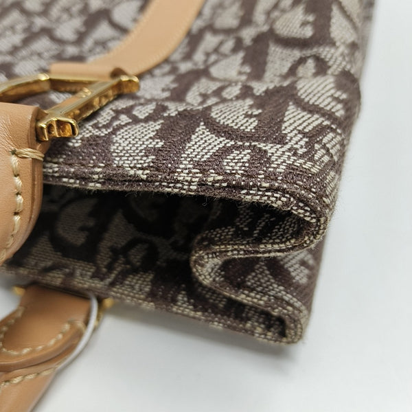 Vintage Tote Oblique Canvas Brown