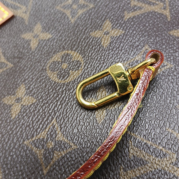SAC PLAT Mini Monogram Coated Canvas Brown