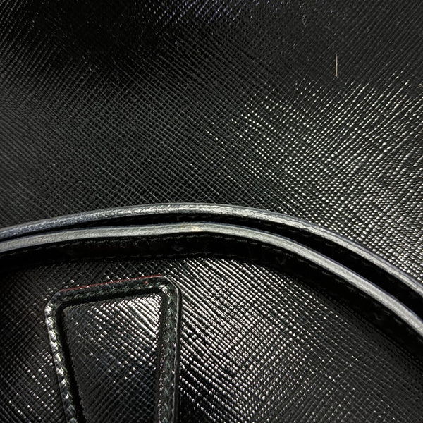 Galleria Small Saffiano Calfskin Black