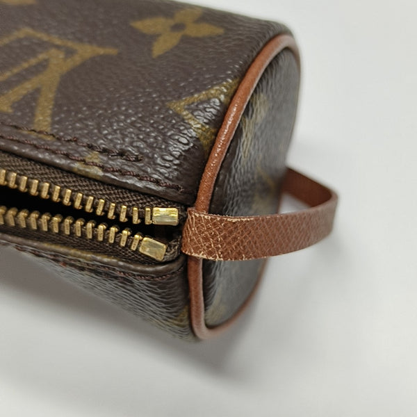 PAPILLON Mini Monogram Coated Canvas Brown