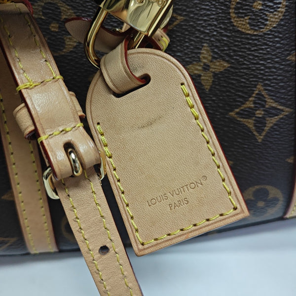 Monogram Coated Canvas Shoulder Bag Brown
