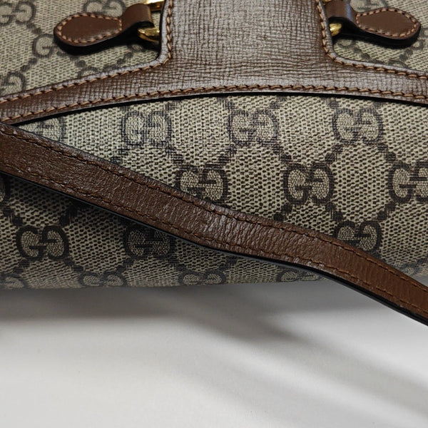 Horsebit 1955 Mini Monogram Coated Canvas Beige