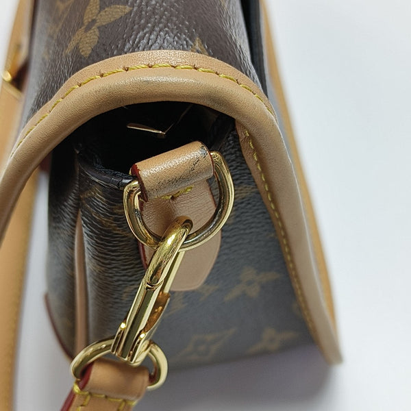 DIANE Monogram Coated Canvas Brown