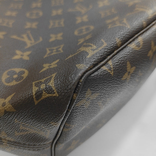 NEVERFULL MM Monogram Coated Canvas Brown